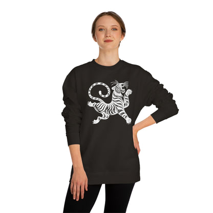 Binderess Black Crewneck Tigress Sweatshirt